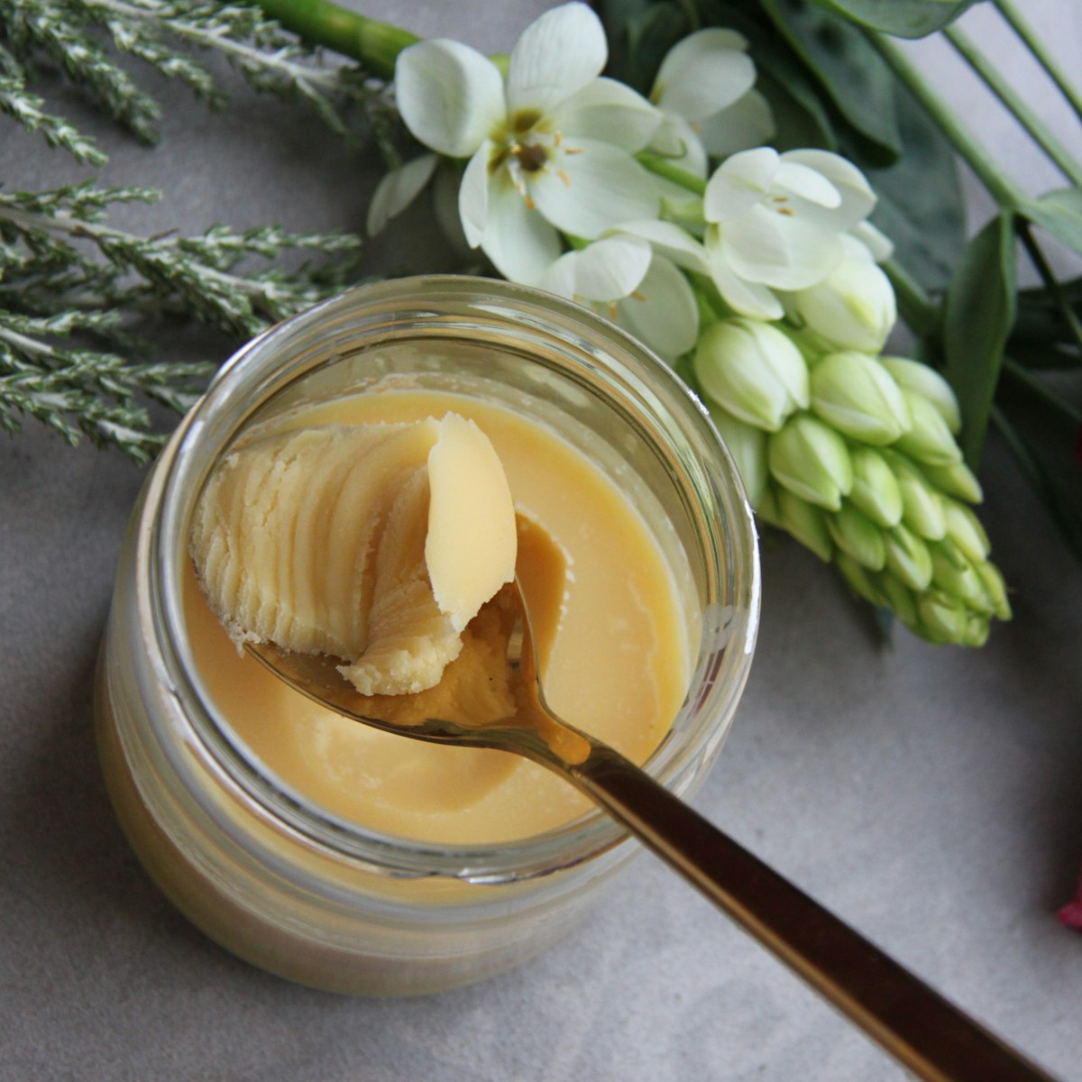 Bilona Cow Ghee — texture detail