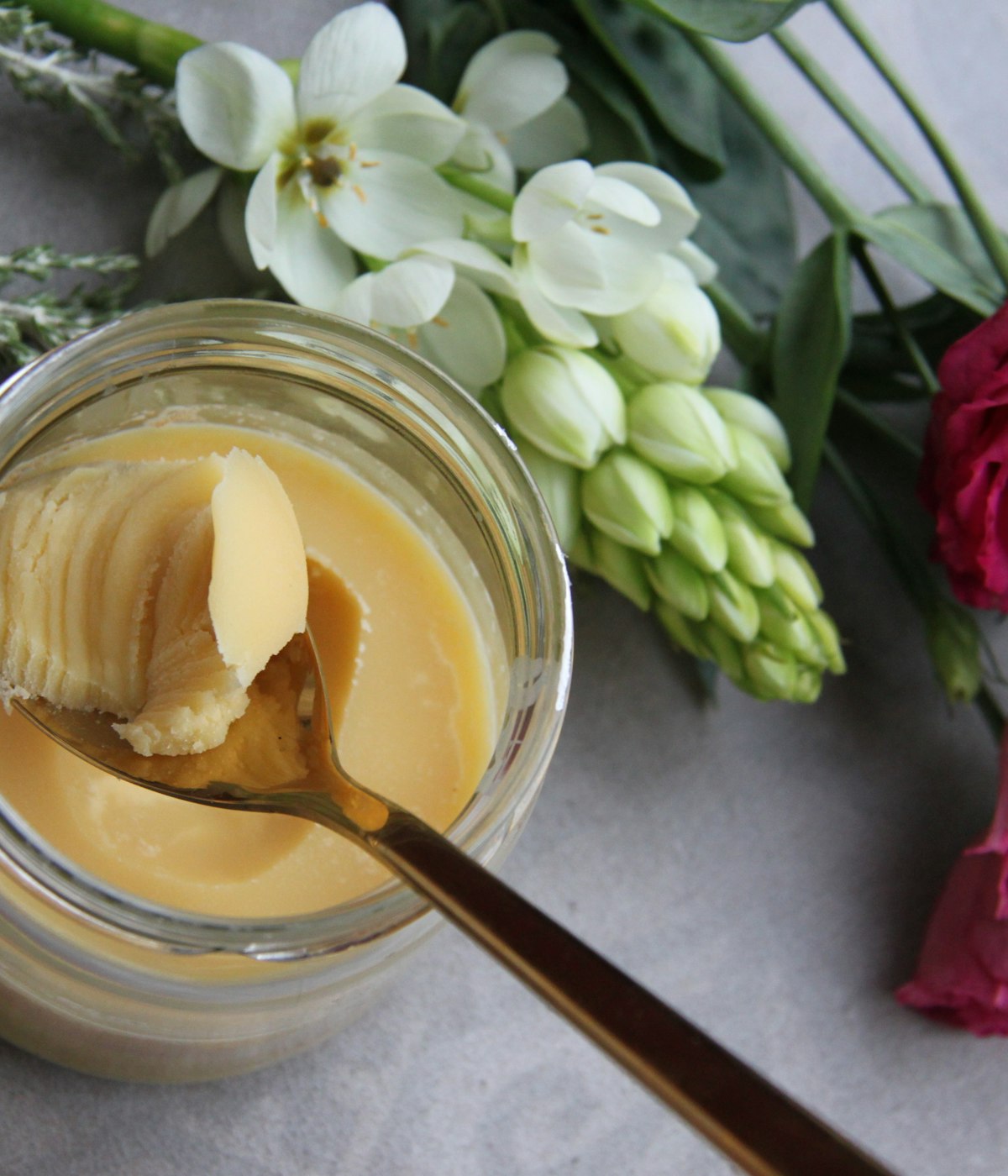 Bilona Cow Ghee — close crop